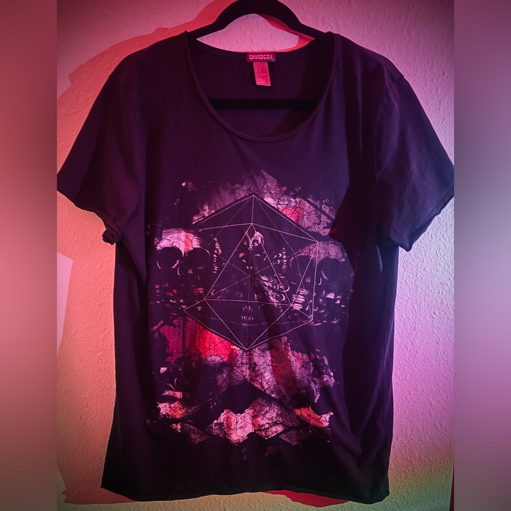 Men’s H&M Divided Grey Goth T-shirt